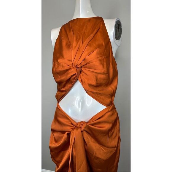 NWT ANDREA IYAMAH Reni cut-out midi dress Size M $225 - Picture 8 of 11